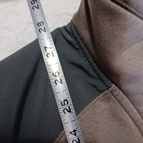 The North Face Blaze 1/2 Zip Heather Brown Gray Pullover Men's size L Jacket - Picture 10 of 12